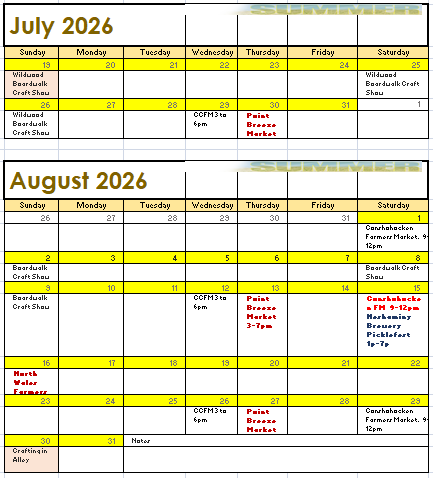 Upcoming Events Calendar